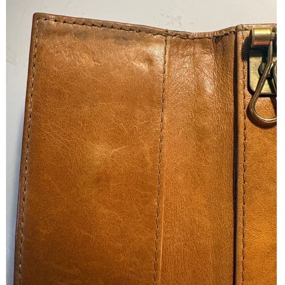 Chloe Black Brown Leather 6 Key Card Holder Snap Closure - Picture 8 of 13